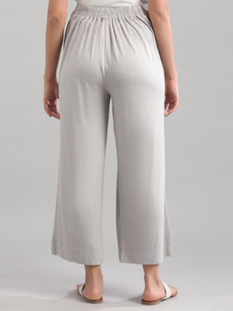 Aurelia - Silver Solid Palazzos