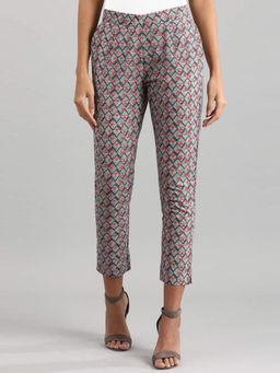 Aurelia - Multi-Color Geometric Printed Cigarette Pants