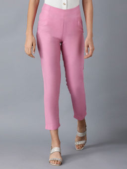 WISHFUL by W - Peach Slim Fit Pants
