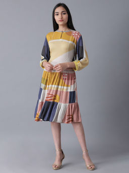 W - Multi-Color Printed Dress