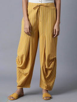 W - Yellow Stripes Palazzo