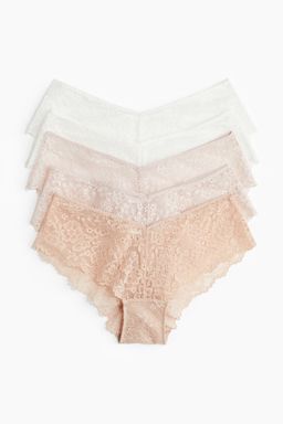 H&M - Women 5-Pack Lace Hipster Briefs