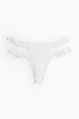 H&M - Women 2-Pack Mesh Thong Briefs
