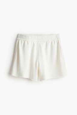 H&M - Women White Pull-On Sweatshirt Shorts