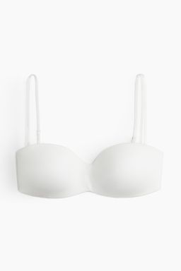H&M - Women White Padded Microfibre Bandeau Bra