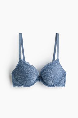 H&M - Women Blue Lace Push-Up Bra