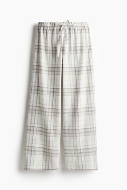 H&M - Women White Flannel Pyjama Bottoms