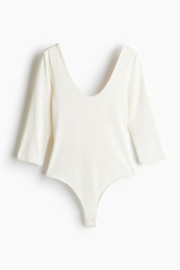 H&M - Women White Scoop-Neck Thong Body