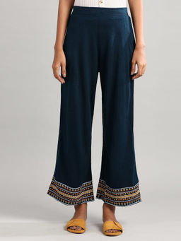 Aurelia - Blue Printed Winter Palazzo