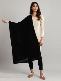 Aurelia - Black Knitted Shawl