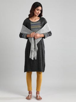 Aurelia - Grey Knitted Muffler
