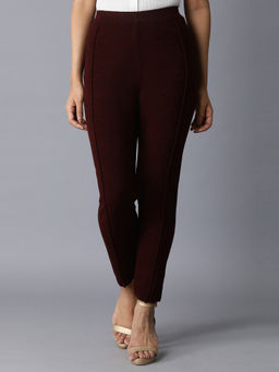 W - Red Solid Legging