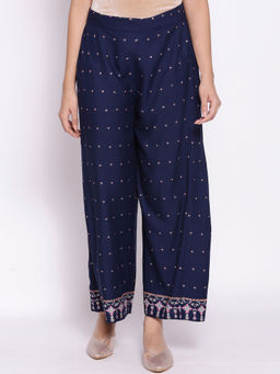 W - Navy Blue Parallel Pants