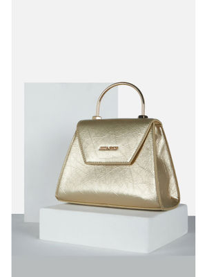 Buy Allen Solly Women Gold Casual Sling Bag Online