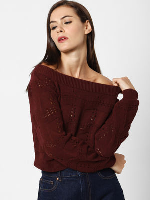 off shoulder sweater top