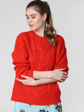 vero moda red sweater