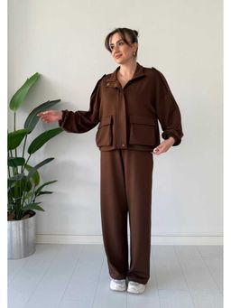 Loveable Creations By Muskan - Brown Everyday Ease Co-Ord Set