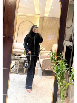 Loveable Creations By Muskan - Black Oshi Luxe Co-Ord Set
