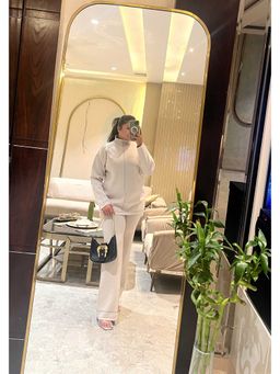 Loveable Creations By Muskan - Off-White Oshi Luxe Co-Ord Set