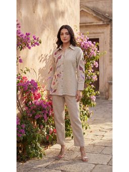 Loveable Creations By Muskan - Beige Suhani Luxe Co-Ord Set