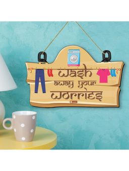 Indigifts - Abstract Laundry Room Door Wall Hanging Signboard - Laundry Room Signboard,Home Décor