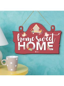 Indigifts - Home Sweet Home Wall Hanging 8X12.5 Inch - Home Entrance Sign Board,Home Décor