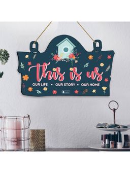 Indigifts - This is Us 8x12 Inch Door Wall Hanging for Decoration, Home Entrance Signboard,Home Décor