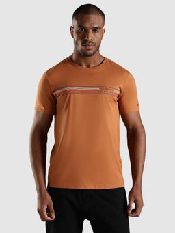 Tommy Hilfiger - Logo Regular Fit Cotton T-Shirt - Brown
