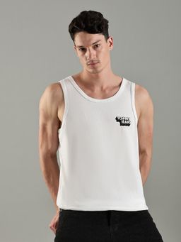 Tommy Hilfiger - Logo Slim Fit Cotton Tank - White