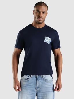 Tommy Hilfiger - Graphic Regular Fit Cotton T-Shirt - Navy Blue