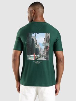 Tommy Hilfiger - Solid Regular Fit Cotton T-Shirt - Green