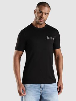 Tommy Hilfiger - Solid Regular Fit Cotton T-Shirt - Black