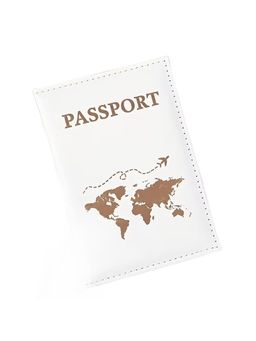 House of Quirk - Leather Travel Passport Cover - White