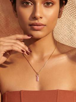 TOUCH925 - Purple Pure 925 Silver Iris Birthstone Necklace