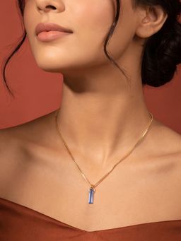 TOUCH925 - Blue Pure 925 Silver Chloe Birthstone Necklace