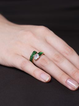 CAO JEWELLERY - High-Grade Colourful Cubic Zirconia Ring