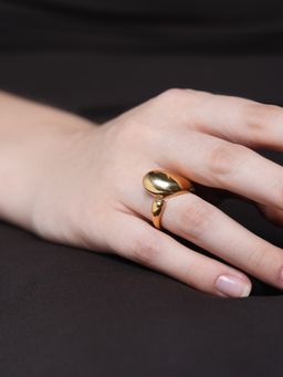 CAO JEWELLERY - Designer Gold Plated Open Ring