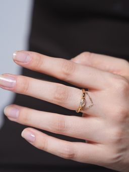 CAO JEWELLERY - Cubic Zircon Open Ring