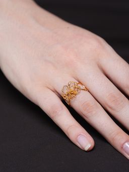 CAO JEWELLERY - Open Adjustable Flower Ring