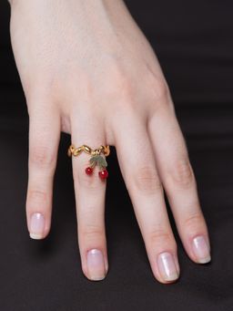 CAO JEWELLERY - Cherry Drop Open Ring