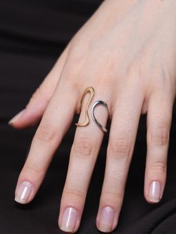 CAO JEWELLERY - Two-Tone Abstract Open Ring