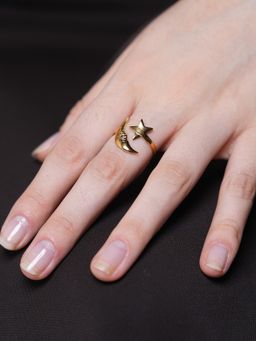 CAO JEWELLERY - Star Moon Asymmetrical Ring