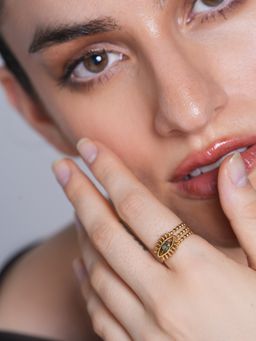 CAO JEWELLERY - Multi Layers Devil Eye Open Ring