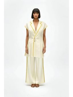 NEORA BY NEHAL CHOPRA - Mango Yellow Blazer with Pant