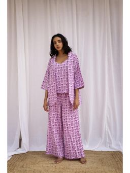 Fancy Pastels - Purple Pineapple Day with Top, Jacket and Pant