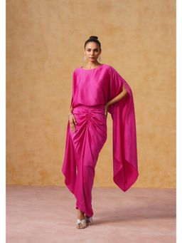 AMOSHI - Dira Skirt Co-Ord Set (Fuchsia)
