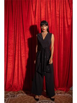 Label Iris - Black Sequin Tye Top with Pant