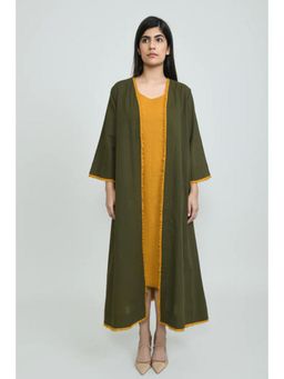 OMAANA - Army Faiza Dress with Jacket