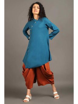 OMAANA - Teal Blue Sufi Saga Co-Ord's