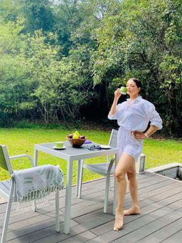 TheRealB - Textured White Shirt And Shorts